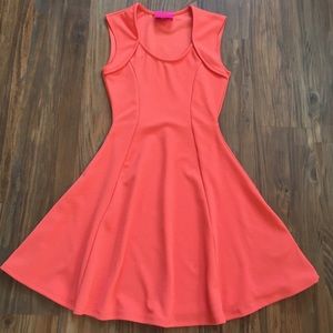 NWOT Orange A-line dress. Size Small
